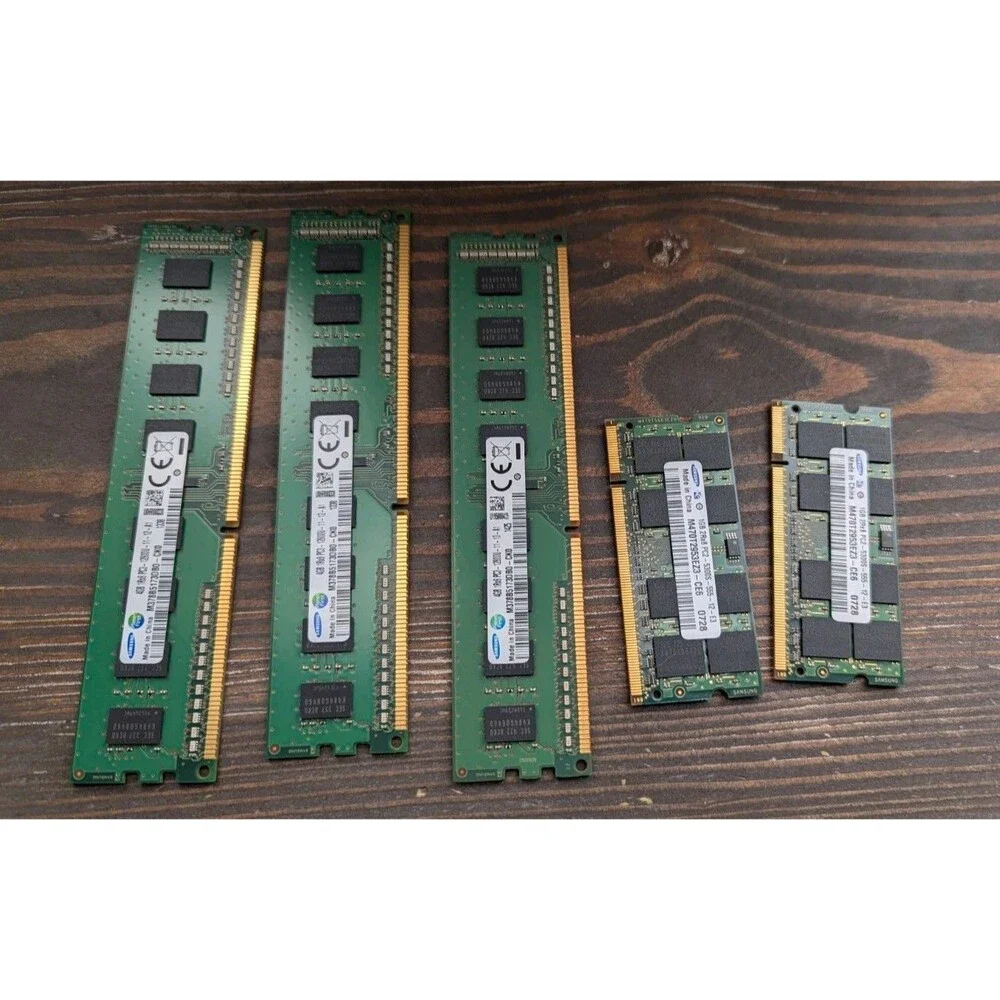 Samsung Ram 3x 4GB 1Rx8 PC3-12800U 11-12-A1 Desktop Memory + 2x 1GB Laptop Ram